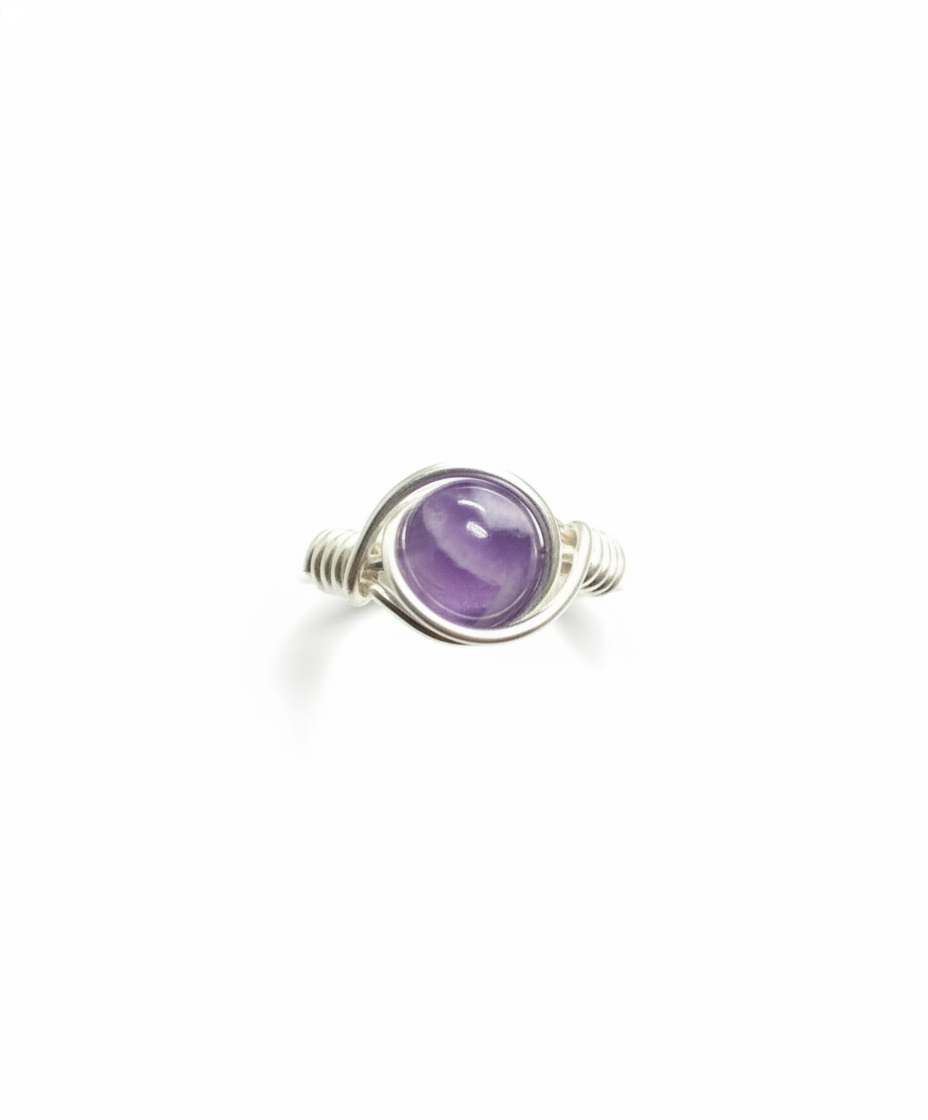Amethyst Ring - White Studio 1