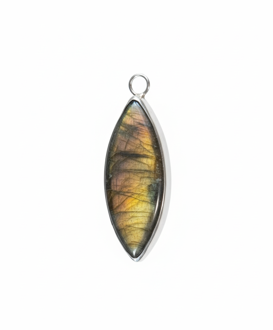 Clean standalone Glow Collection Ember Sterling Silver Pendant