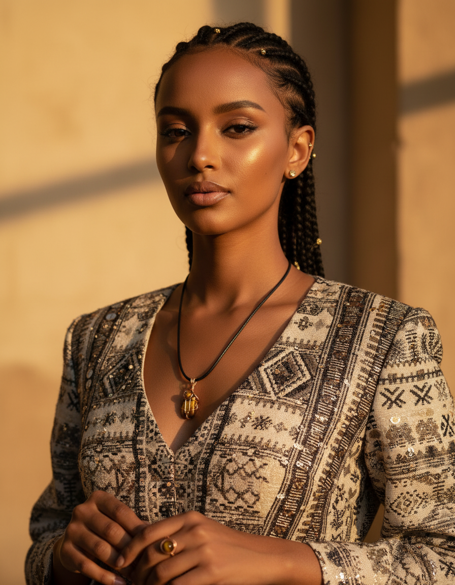 Ethiopian tribal fashion model 5