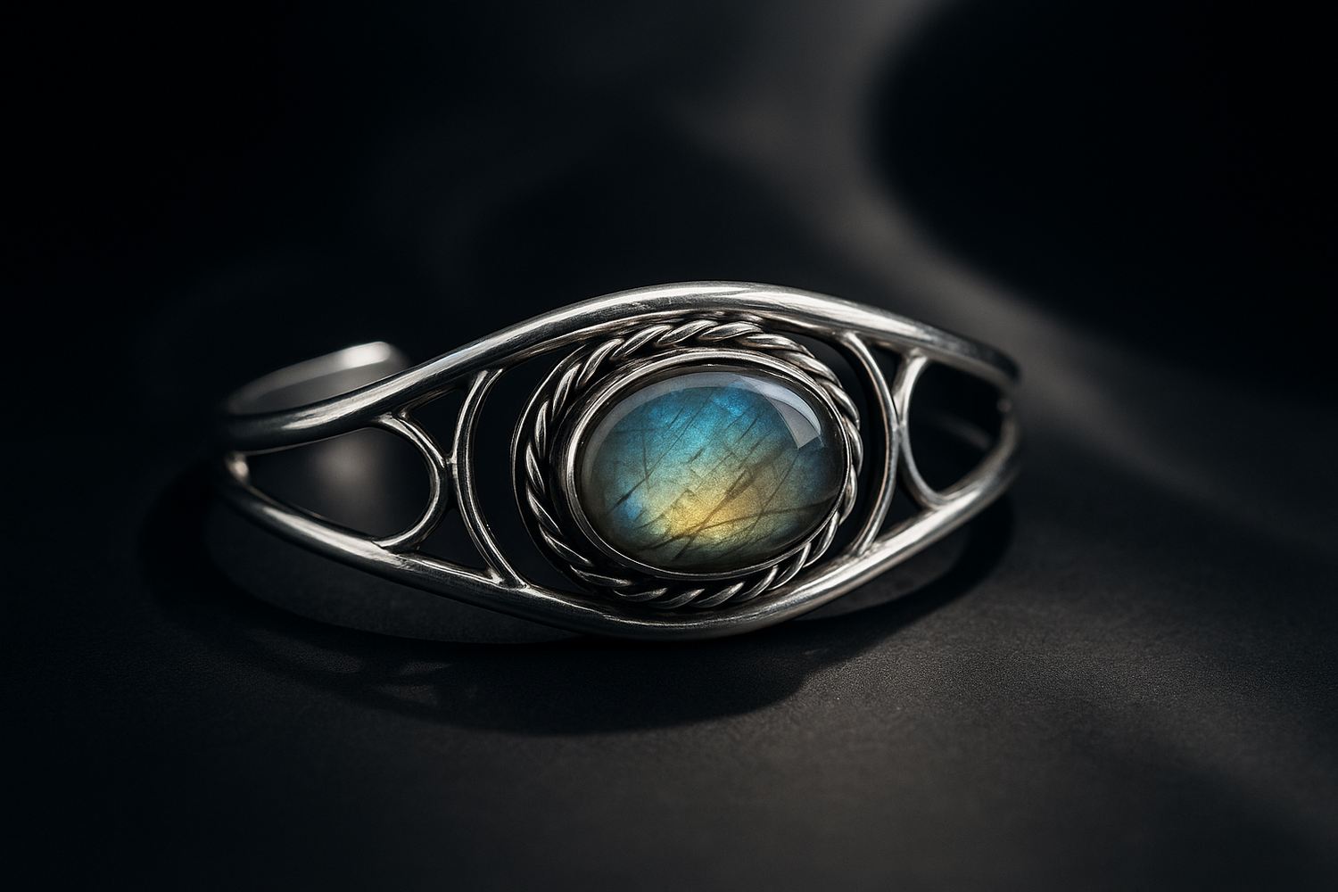 Generated product images for Ethereal Collection - Eclipse Sterling Silver Bracelet
