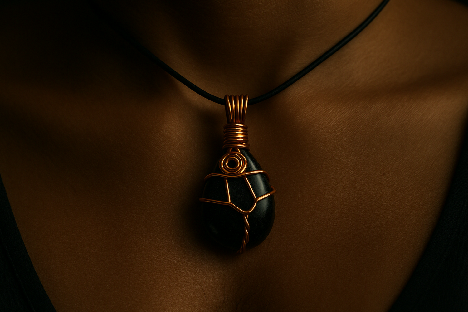 Man - perfect pendant detail and hang
