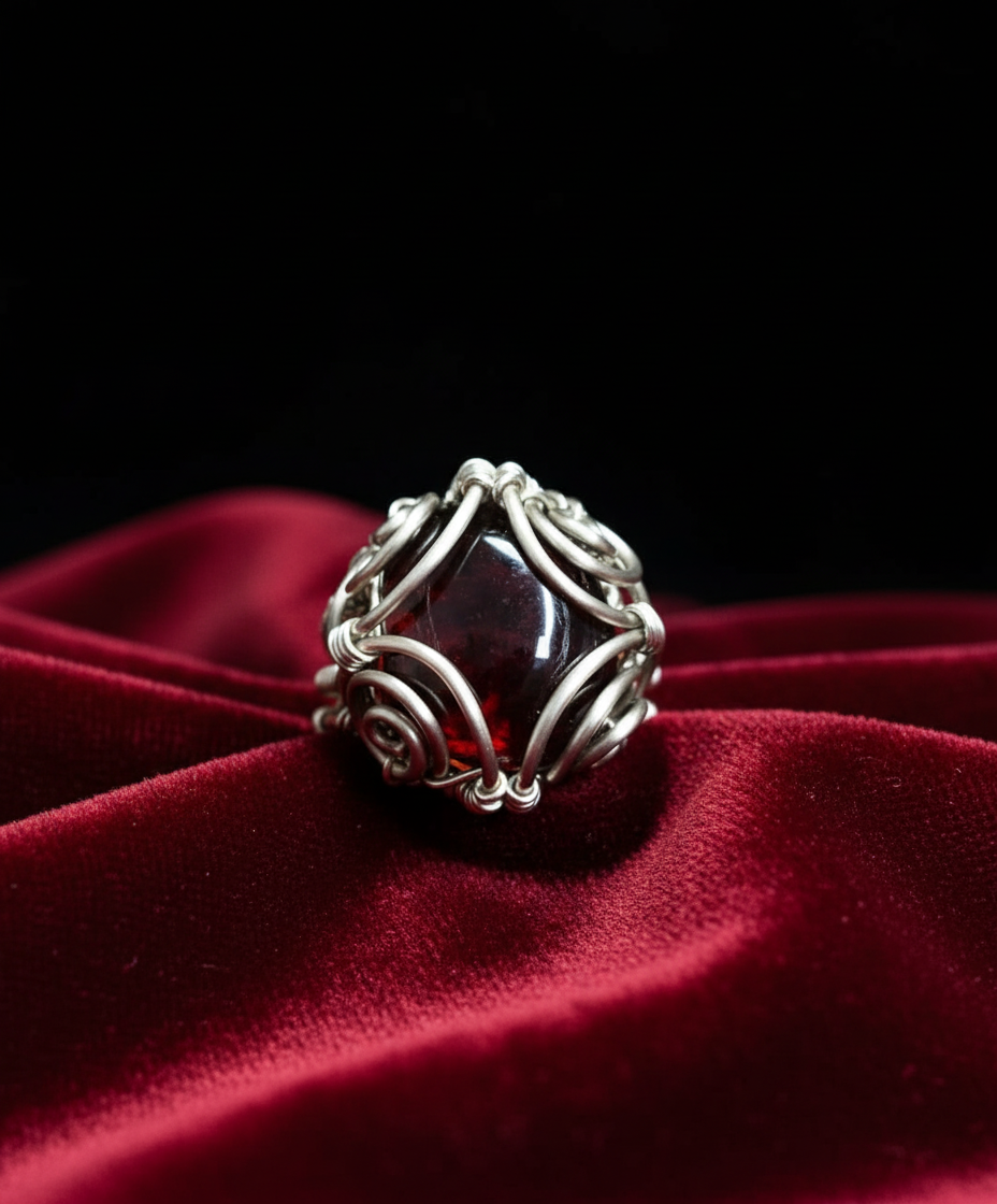 Soft deep red velvet surface with black background