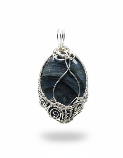 Labradorite Sterling Silver Pendant - Tektaineum Style - Premium