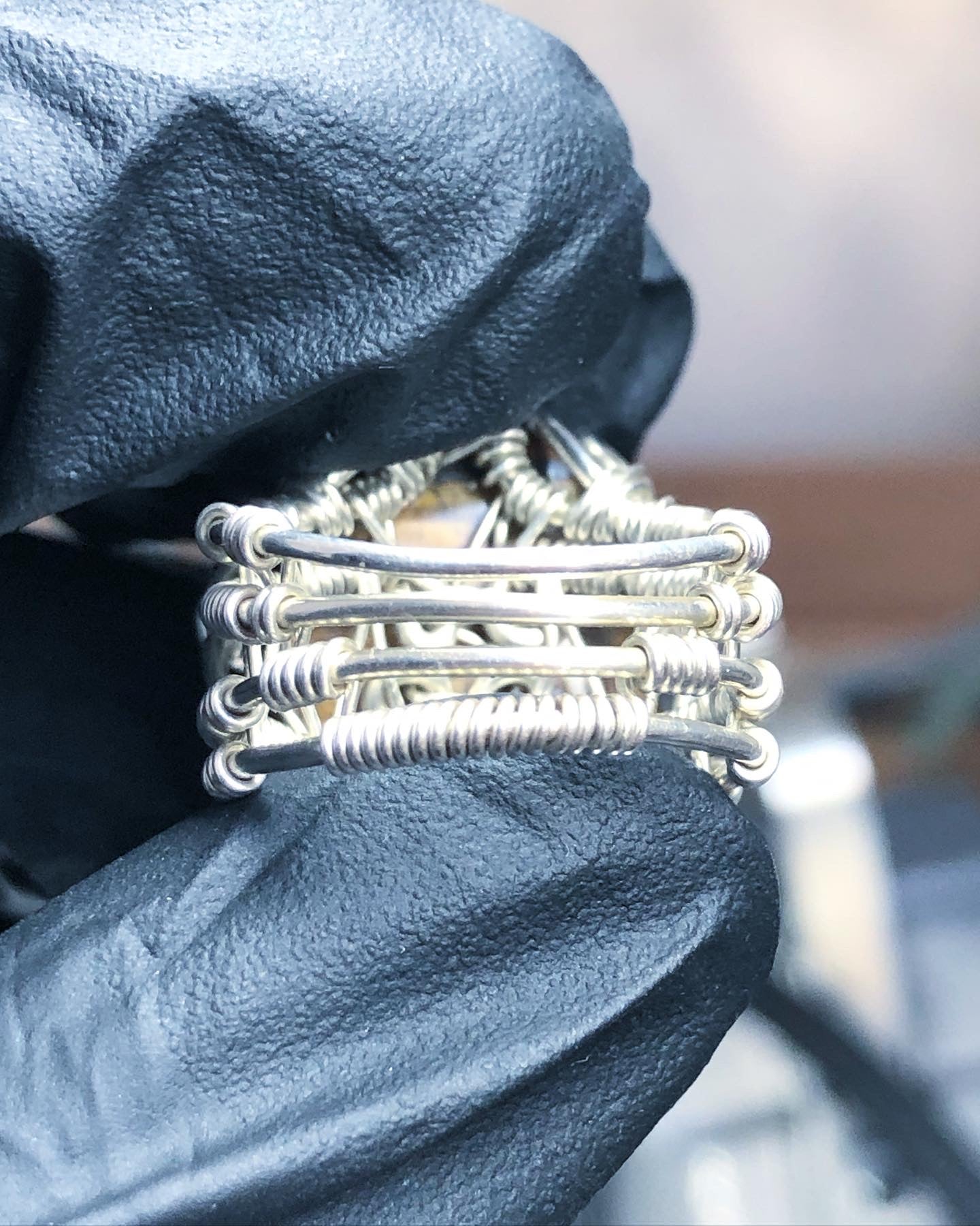 Tiger’s Eye Sterling Silver Ring - Bohemian Style