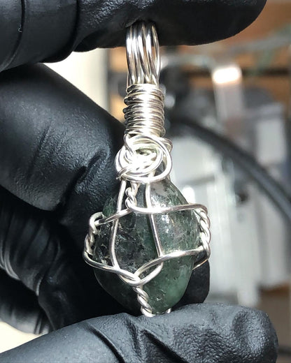 Emerald Tumble Sterling Silver Pendant - Mini Range