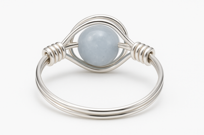 Aquamarine Ring Back View