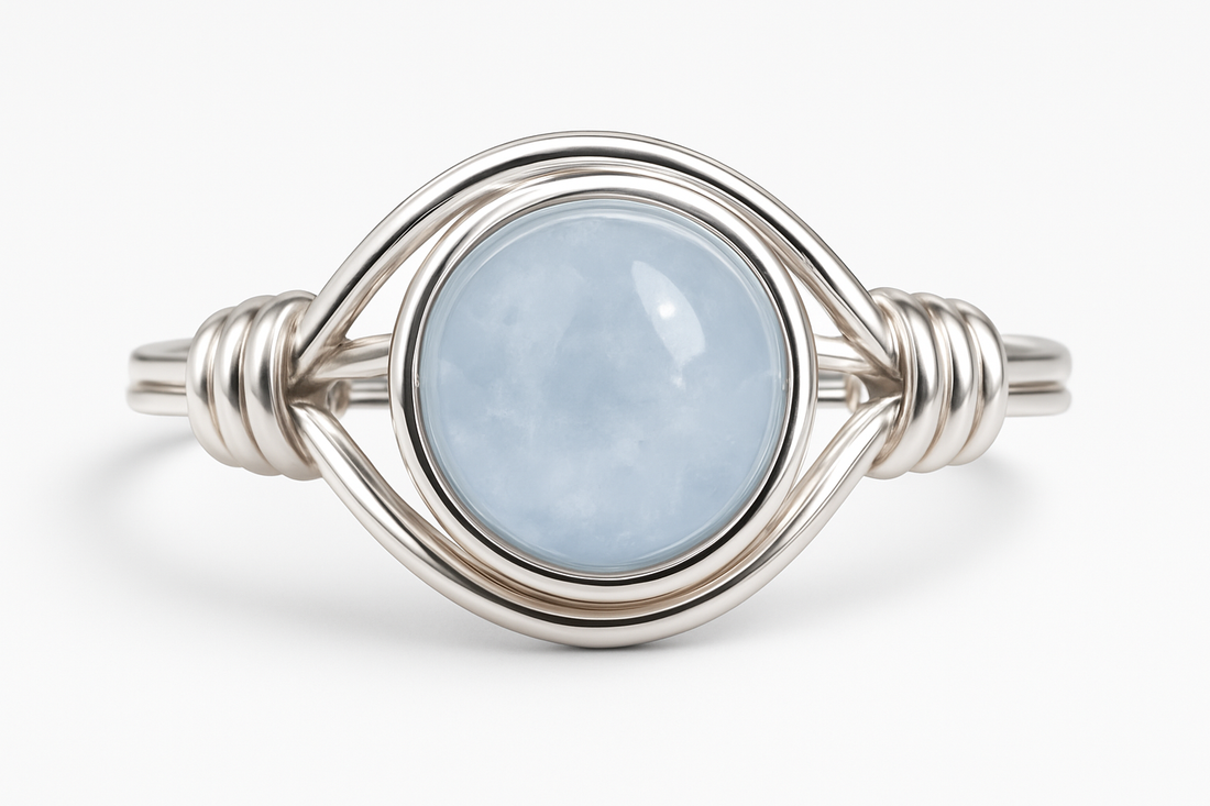 Aquamarine Ring Front View