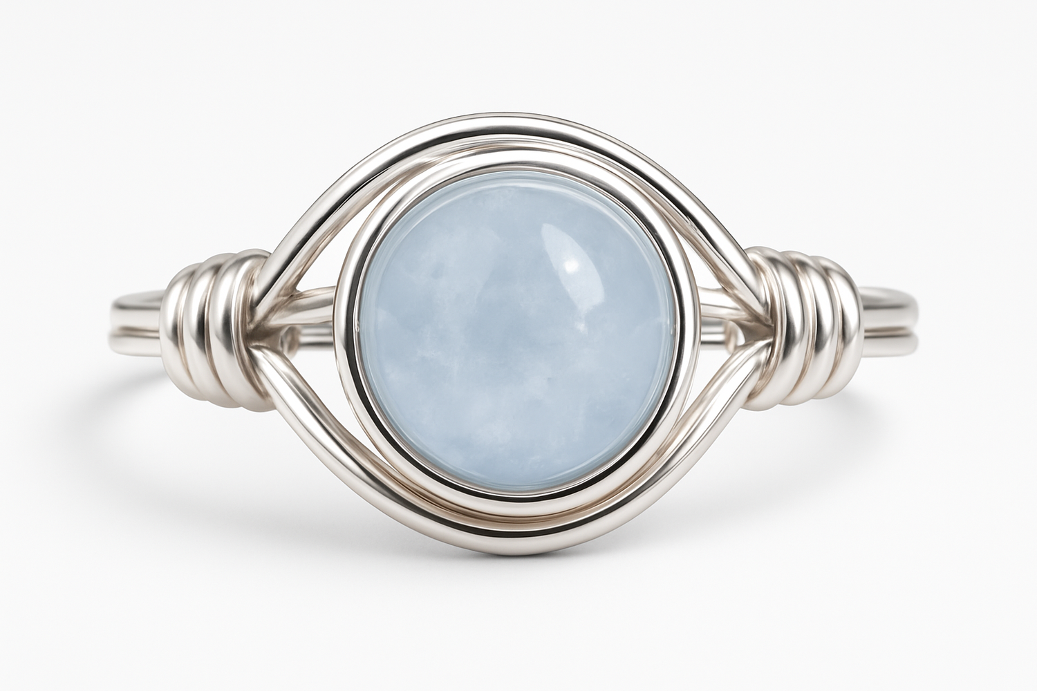 Aquamarine Ring Front View