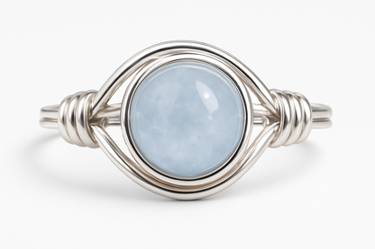 Aquamarine Ring Front View