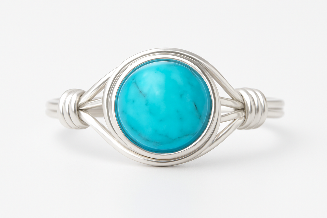 Aquamarine Ring Front View