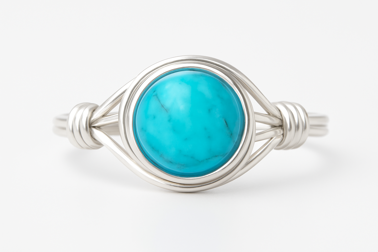 Aquamarine Ring Front View