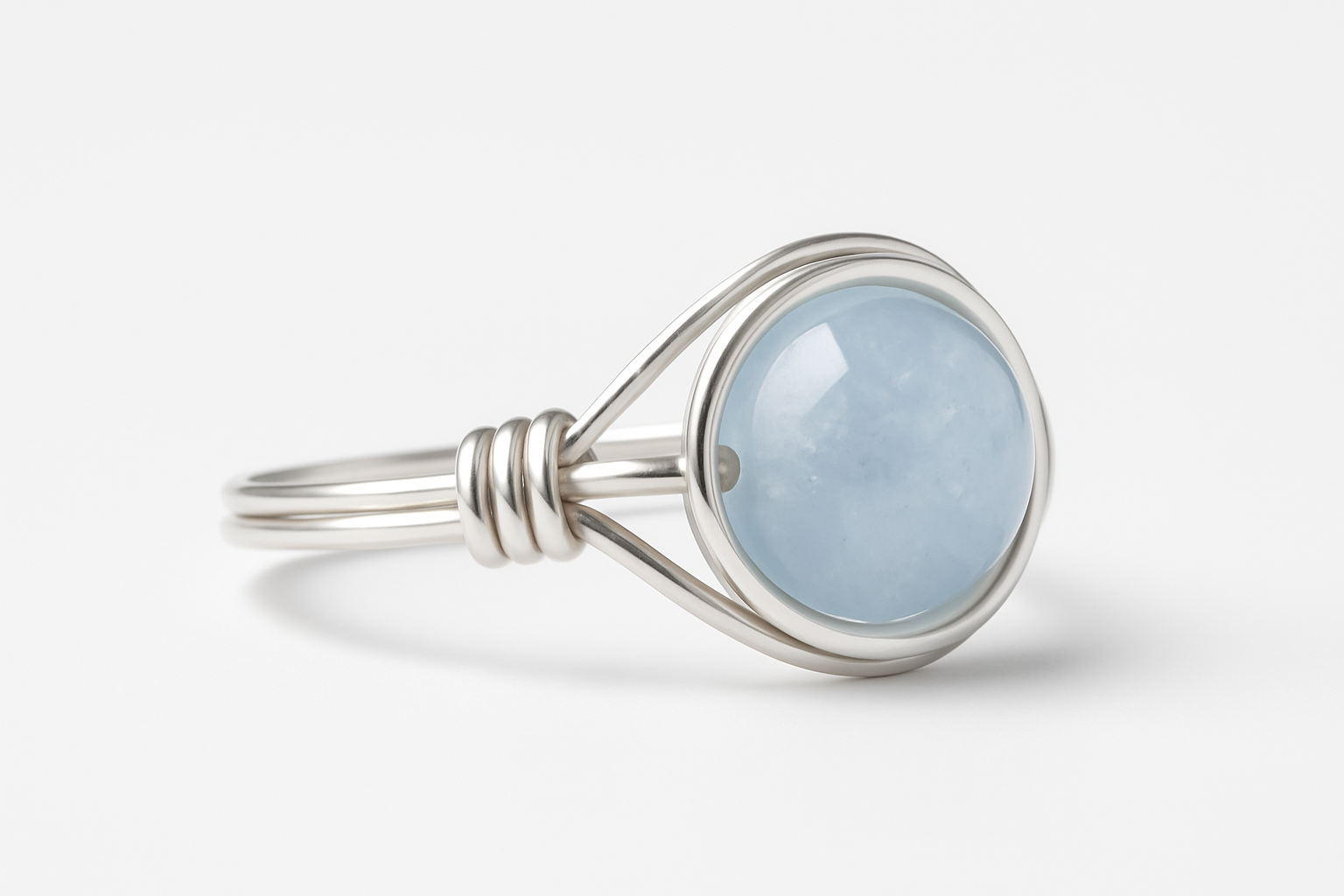 Aquamarine Ring Side View