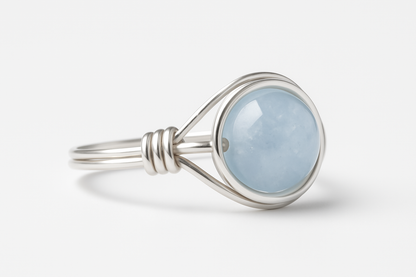 Aquamarine Ring Side View