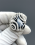 Black Obsidian Ring - White Glove