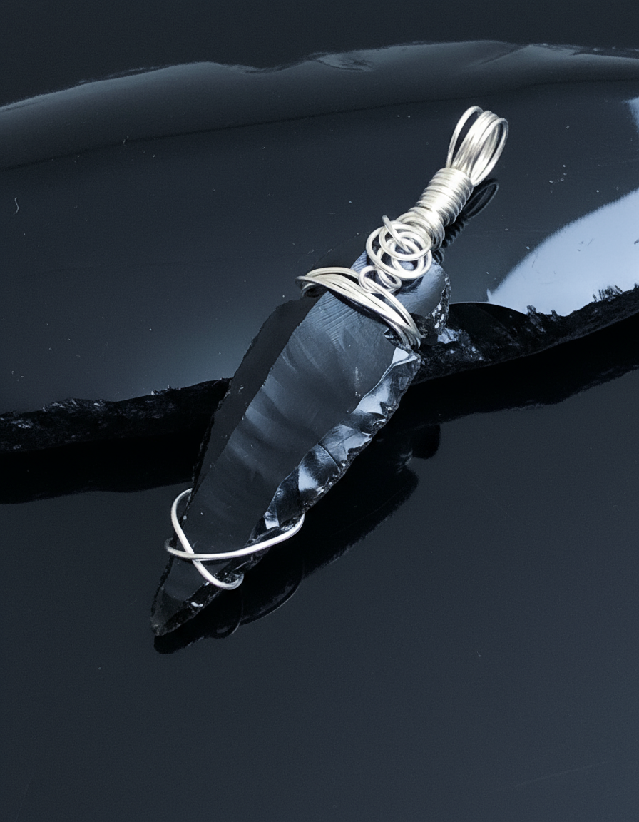 Black Tourmaline Pendant - Luxury Black