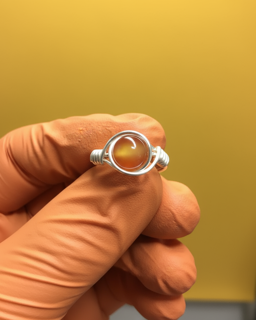 Carnelian Ring - Orange Glove