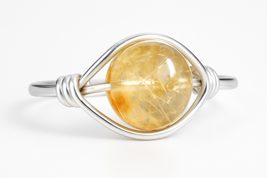 Citrine Ring Front View