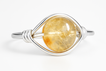 Citrine Ring Front View