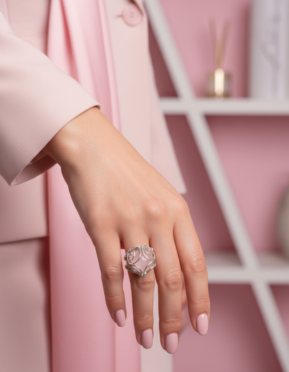 Corporate pink fashion studio shot 4