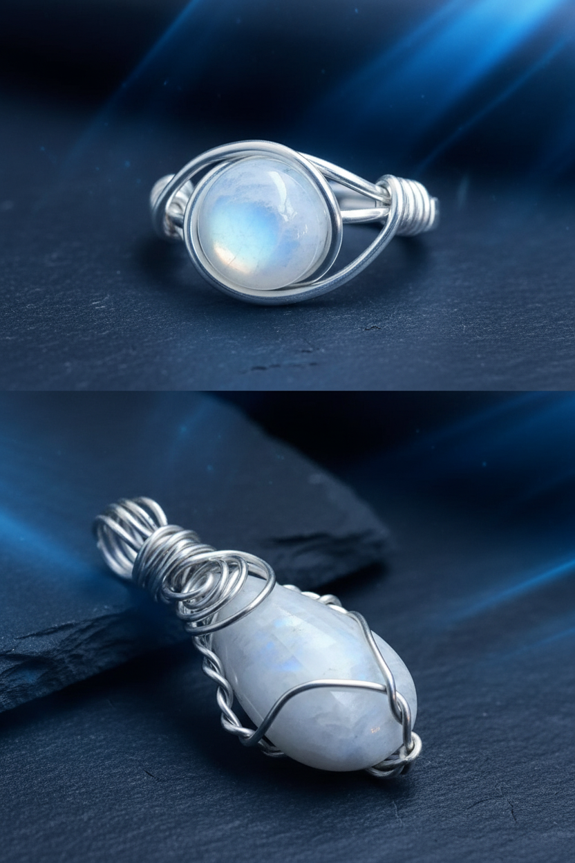 Creative blue tones - smaller ring