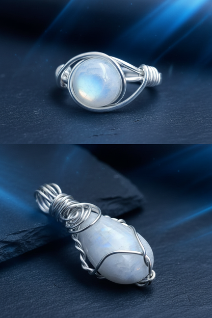 Creative blue tones - smaller ring