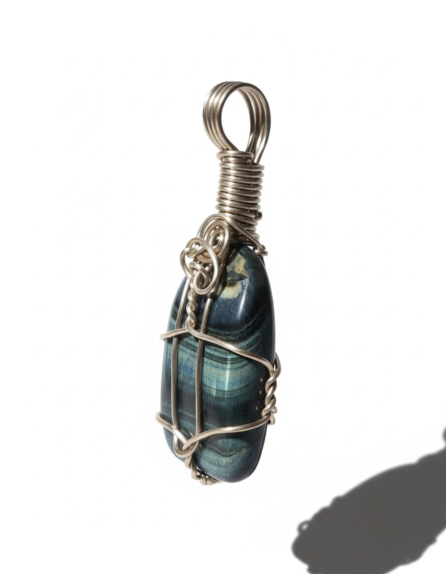 Dramatic side lighting labradorite