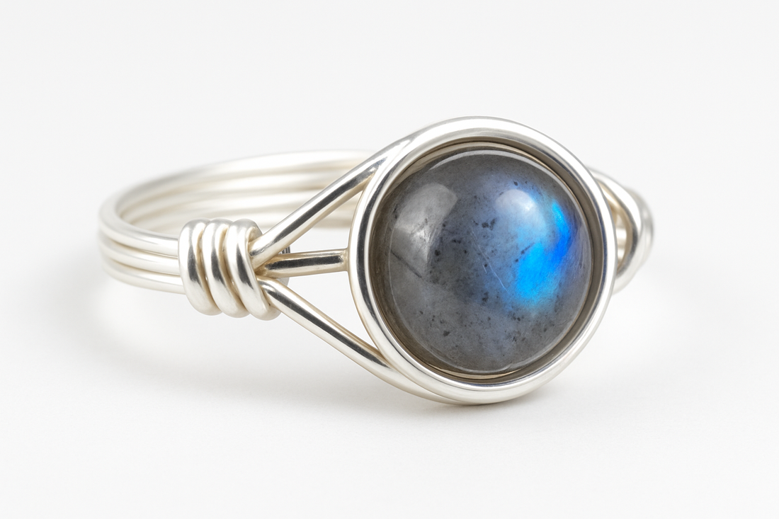 Labradorite Ring Angled View