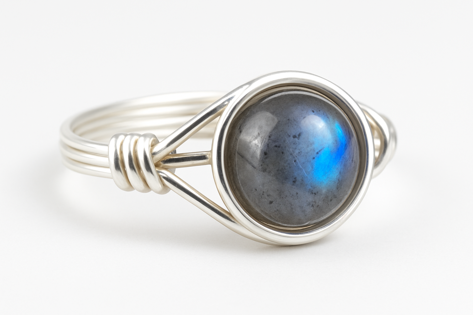Labradorite Ring Angled View