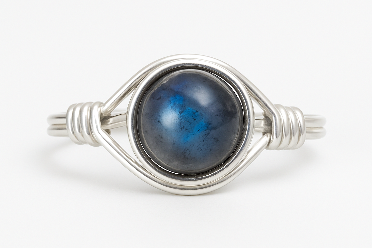 Labradorite Ring Front View