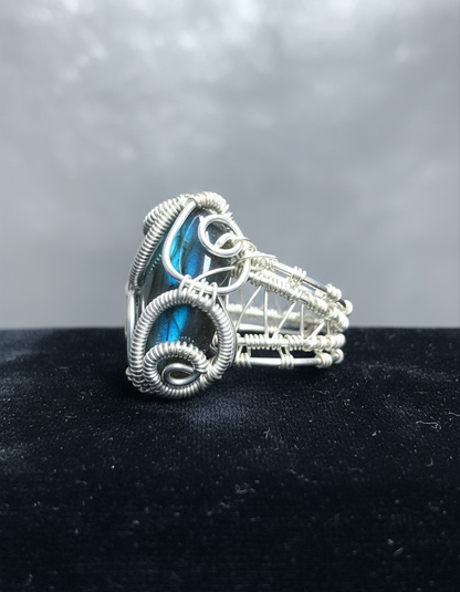 Labradorite Ring - Upright Side