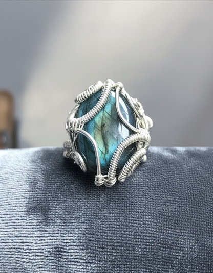 Labradorite Ring - Upright