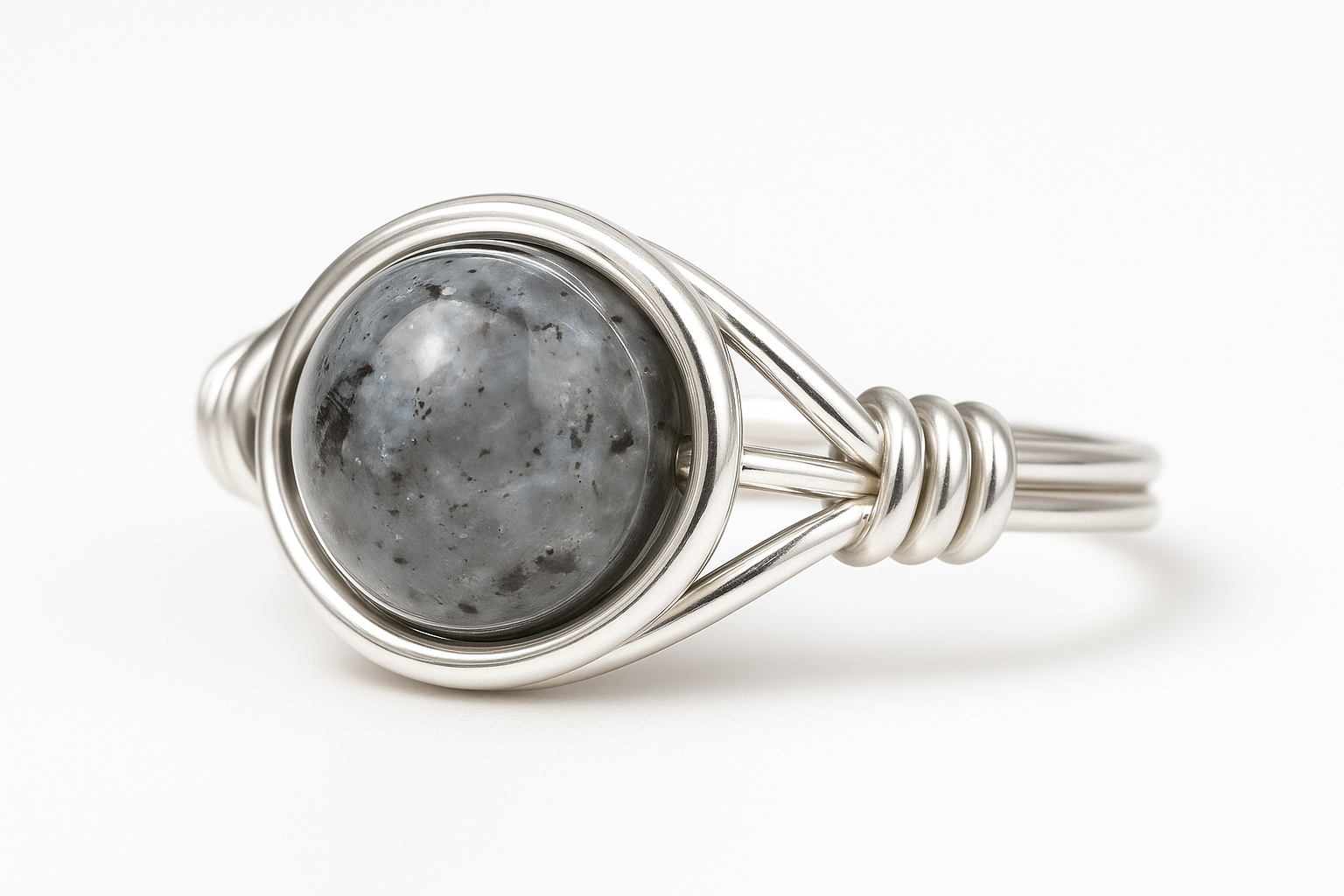 Larvikite Ring Angled View