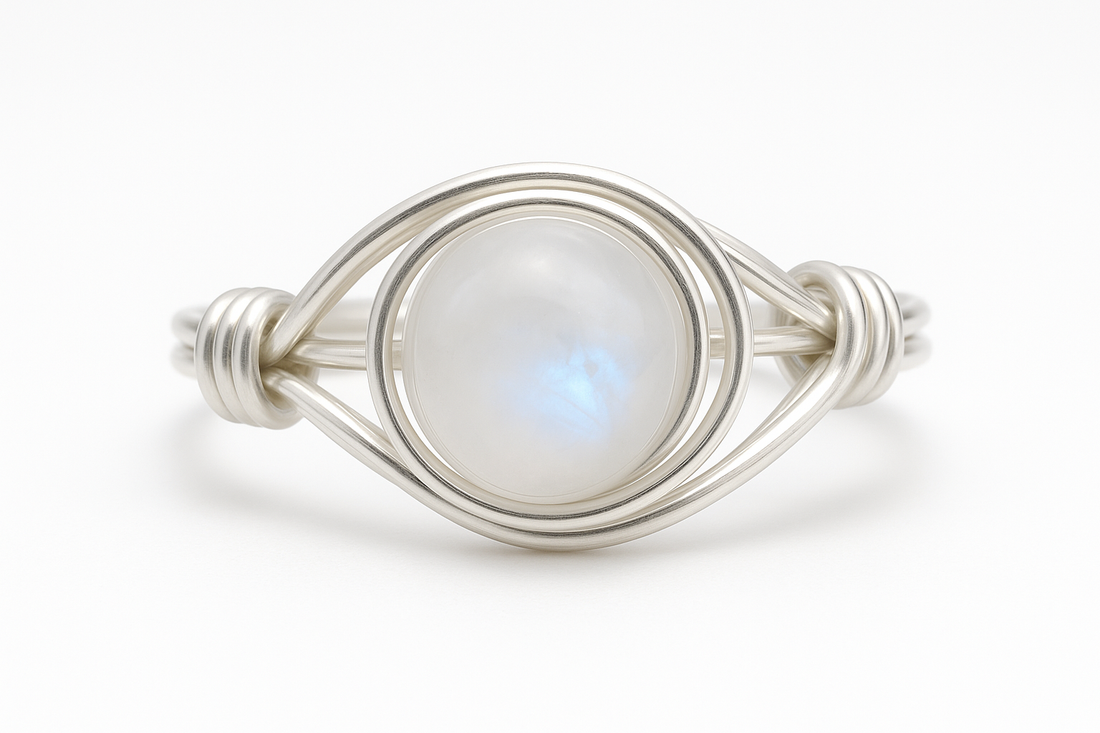 Moonstone Ring Clean Studio Shot
