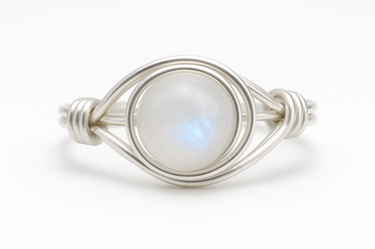 Moonstone Ring Clean Studio Shot