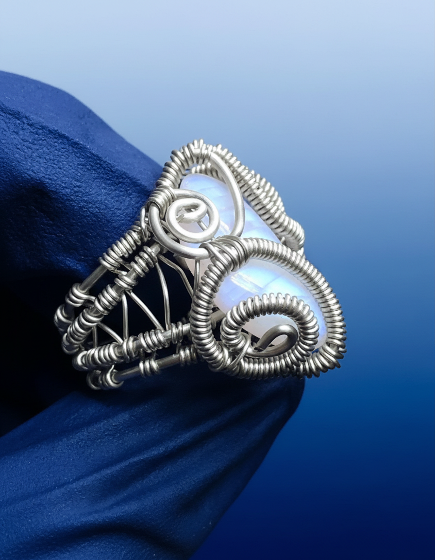 Professional gradient studio background with blue glove