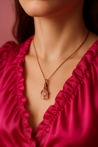 Rose Quartz Exact Wire - Bright Pink