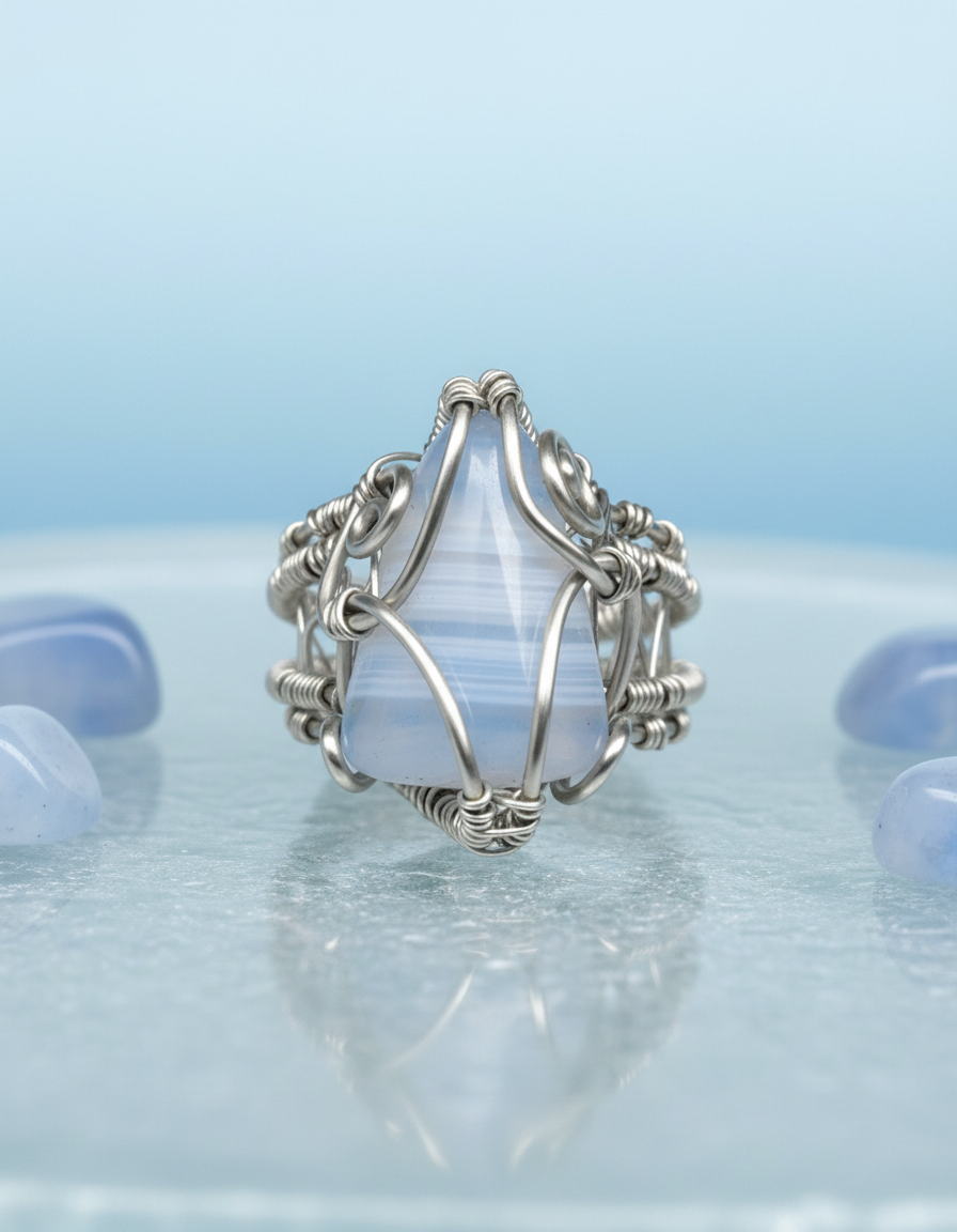 Serene pale blue studio lighting