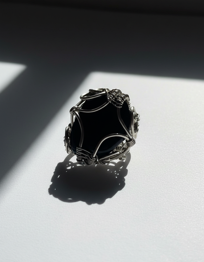 White background with dramatic black shadows