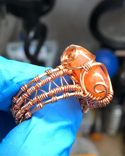 Carnelian Copper Ring Range - Bohemian Style