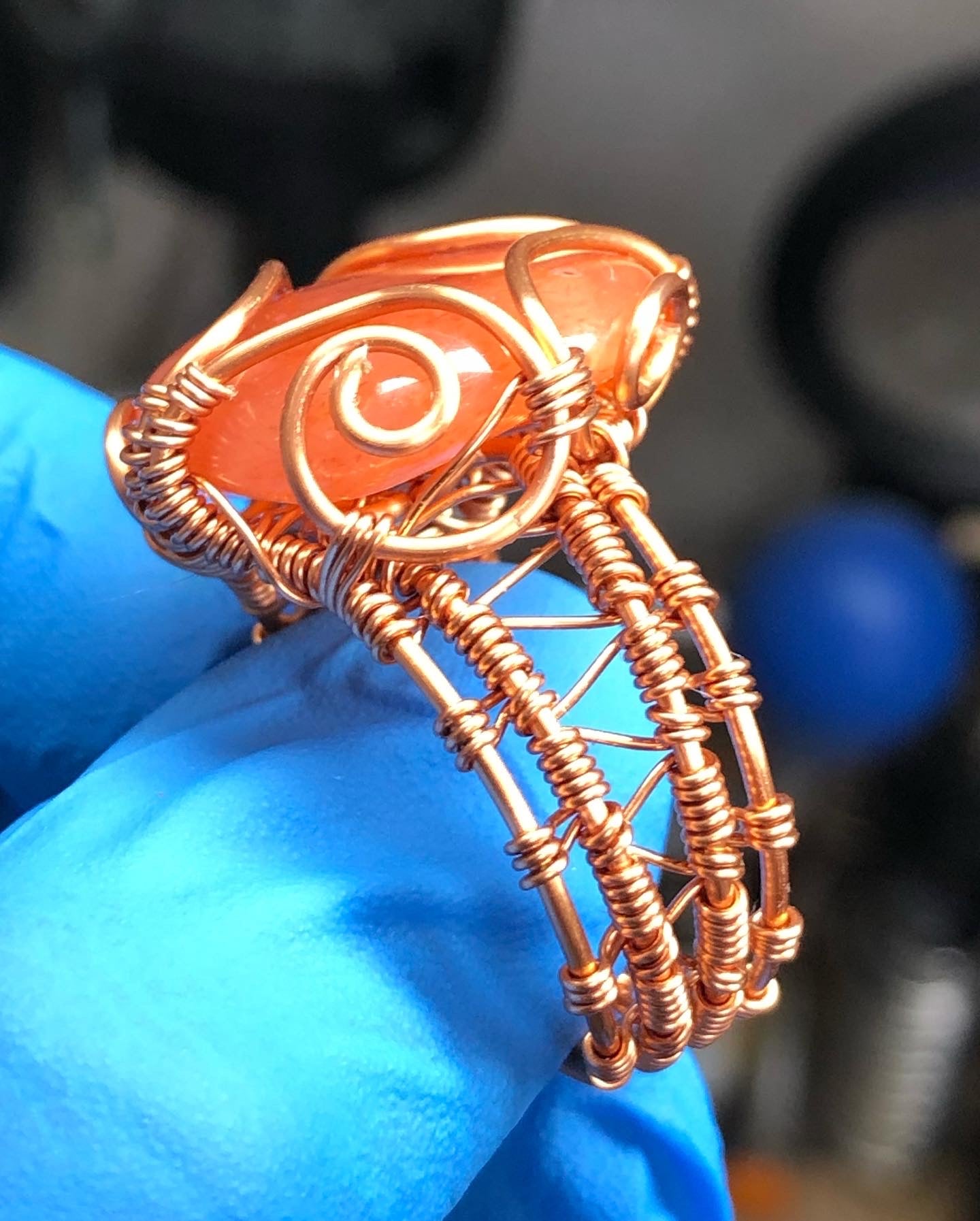 Carnelian Copper Ring Range - Bohemian Style